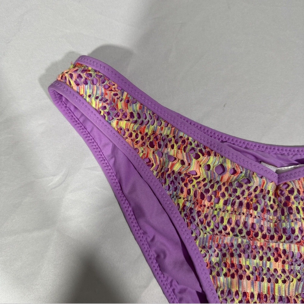 NEW $58 Becca‎ [ Large ] Coastal Brazilian Bikini Bottom in Orchid - Picture 4 of 12